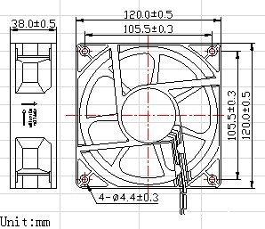 双滚珠交流风扇